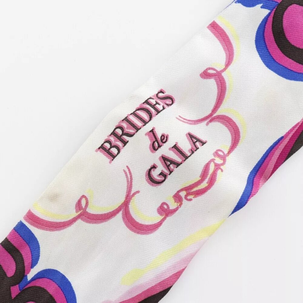 HERMES Twilly bucket scarf Brides de Gala Shadow Brides de Gala Shadow pin... - Picture 2 of 5